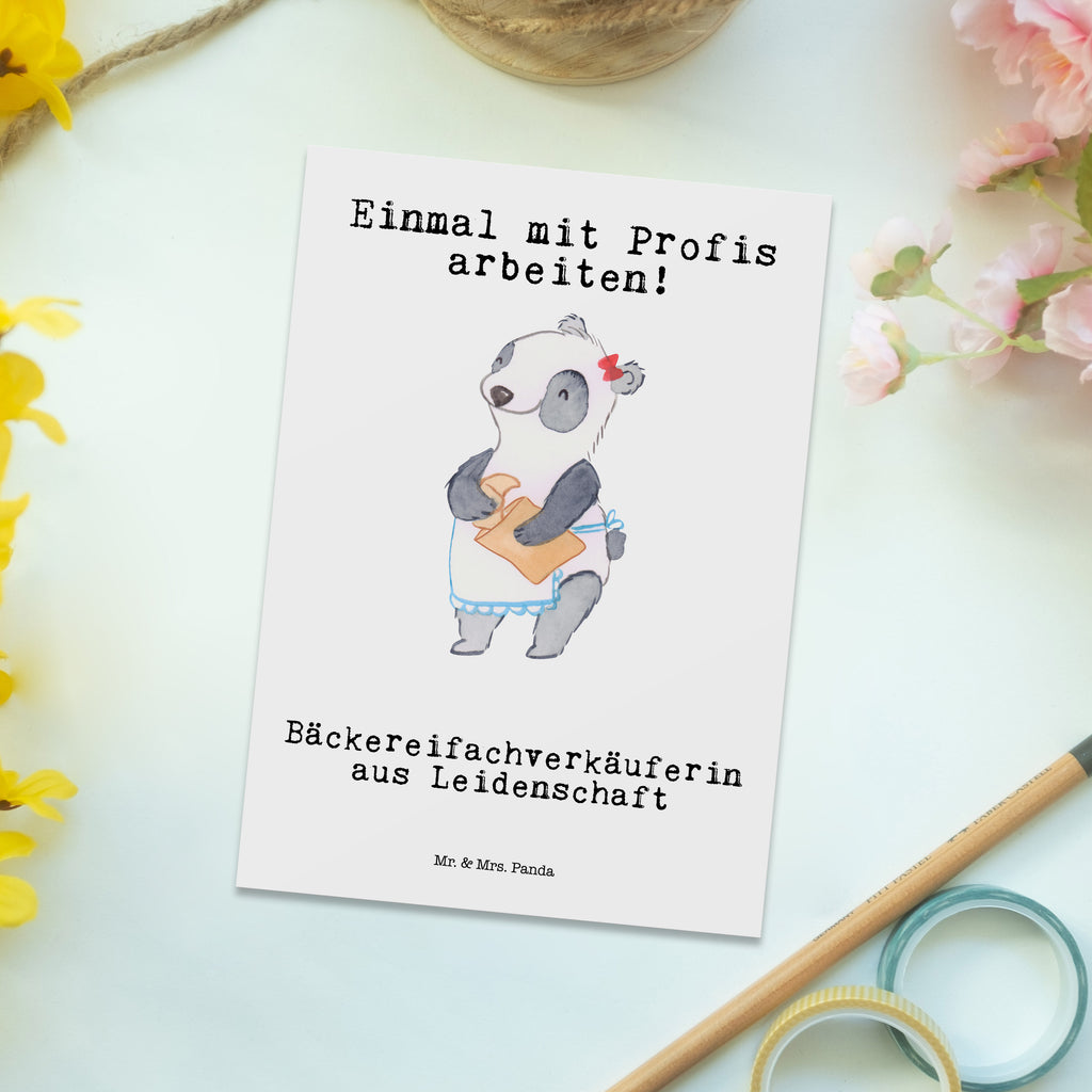 Postkarte Bäckereifachverkäuferin aus Leidenschaft Geschenkkarte, Grußkarte, Karte, Einladung, Ansichtskarte, Geburtstagskarte, Einladungskarte, Dankeskarte, Beruf, Ausbildung, Jubiläum, Abschied, Rente, Kollege, Kollegin, Geschenk, Schenken, Arbeitskollege, Mitarbeiter, Firma, Danke, Dankeschön, Bäckereifachverkäuferin, Backwarenverkäuferin, Bäckerei, Backstube, Bäckerladen, Brotmanufaktur