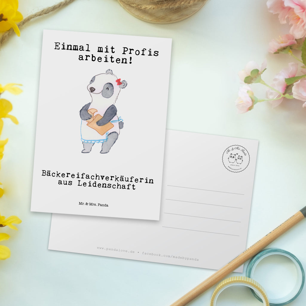Postkarte Bäckereifachverkäuferin aus Leidenschaft Geschenkkarte, Grußkarte, Karte, Einladung, Ansichtskarte, Geburtstagskarte, Einladungskarte, Dankeskarte, Beruf, Ausbildung, Jubiläum, Abschied, Rente, Kollege, Kollegin, Geschenk, Schenken, Arbeitskollege, Mitarbeiter, Firma, Danke, Dankeschön, Bäckereifachverkäuferin, Backwarenverkäuferin, Bäckerei, Backstube, Bäckerladen, Brotmanufaktur