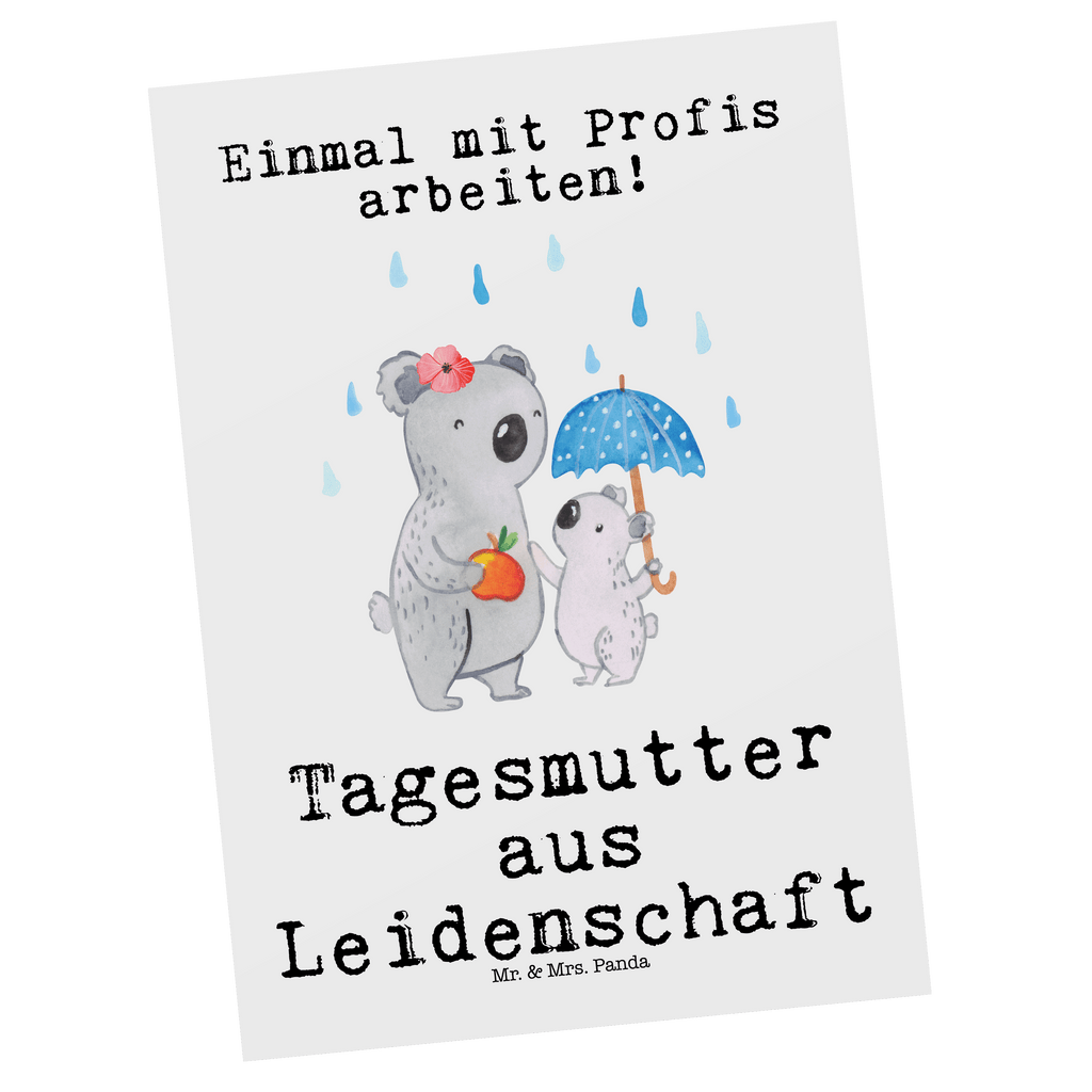 Postkarte Tagesmutter aus Leidenschaft Geschenkkarte, Grußkarte, Karte, Einladung, Ansichtskarte, Geburtstagskarte, Einladungskarte, Beruf, Ausbildung, Jubiläum, Abschied, Rente, Kollege, Kollegin, Geschenk, Schenken, Arbeitskollege, Mitarbeiter, Firma, Danke, Dankeschön