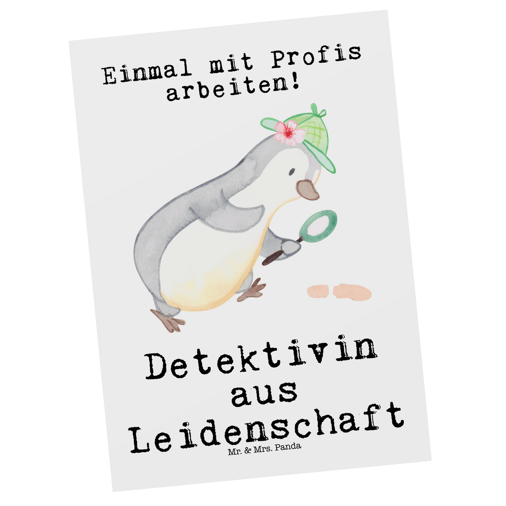 Postkarte Detektivin aus Leidenschaft Geschenkkarte, Grußkarte, Karte, Einladung, Ansichtskarte, Geburtstagskarte, Einladungskarte, Dankeskarte, Beruf, Ausbildung, Jubiläum, Abschied, Rente, Kollege, Kollegin, Geschenk, Schenken, Arbeitskollege, Mitarbeiter, Firma, Danke, Dankeschön, Detektivin, Ermittlerin, Agentin, Privatdetektei, Berufsdetektivin, Wirtschaftsdetektei, Detektivausbildung, Spurensuche