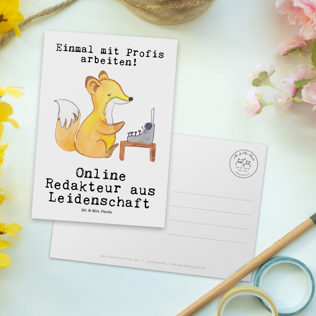 Postkarte Online Redakteur aus Leidenschaft Geschenkkarte, Grußkarte, Karte, Einladung, Ansichtskarte, Geburtstagskarte, Einladungskarte, Beruf, Ausbildung, Jubiläum, Abschied, Rente, Kollege, Kollegin, Geschenk, Schenken, Arbeitskollege, Mitarbeiter, Firma, Danke, Dankeschön