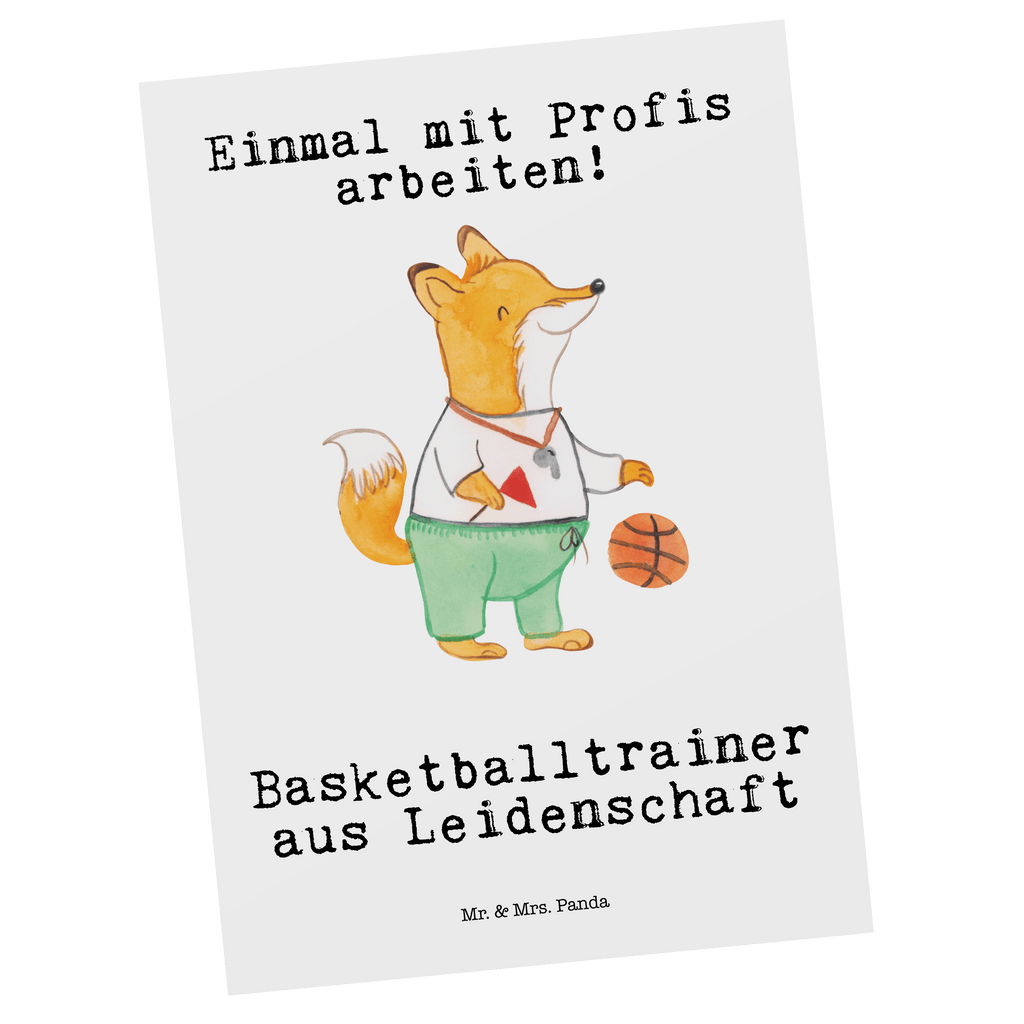 Postkarte Basketballtrainer aus Leidenschaft Geschenkkarte, Grußkarte, Karte, Einladung, Ansichtskarte, Geburtstagskarte, Einladungskarte, Beruf, Ausbildung, Jubiläum, Abschied, Rente, Kollege, Kollegin, Geschenk, Schenken, Arbeitskollege, Mitarbeiter, Firma, Danke, Dankeschön, Basketballtrainer, Basketball, Sport, Ballsport, Basketballcoach, Basketballer, Verein