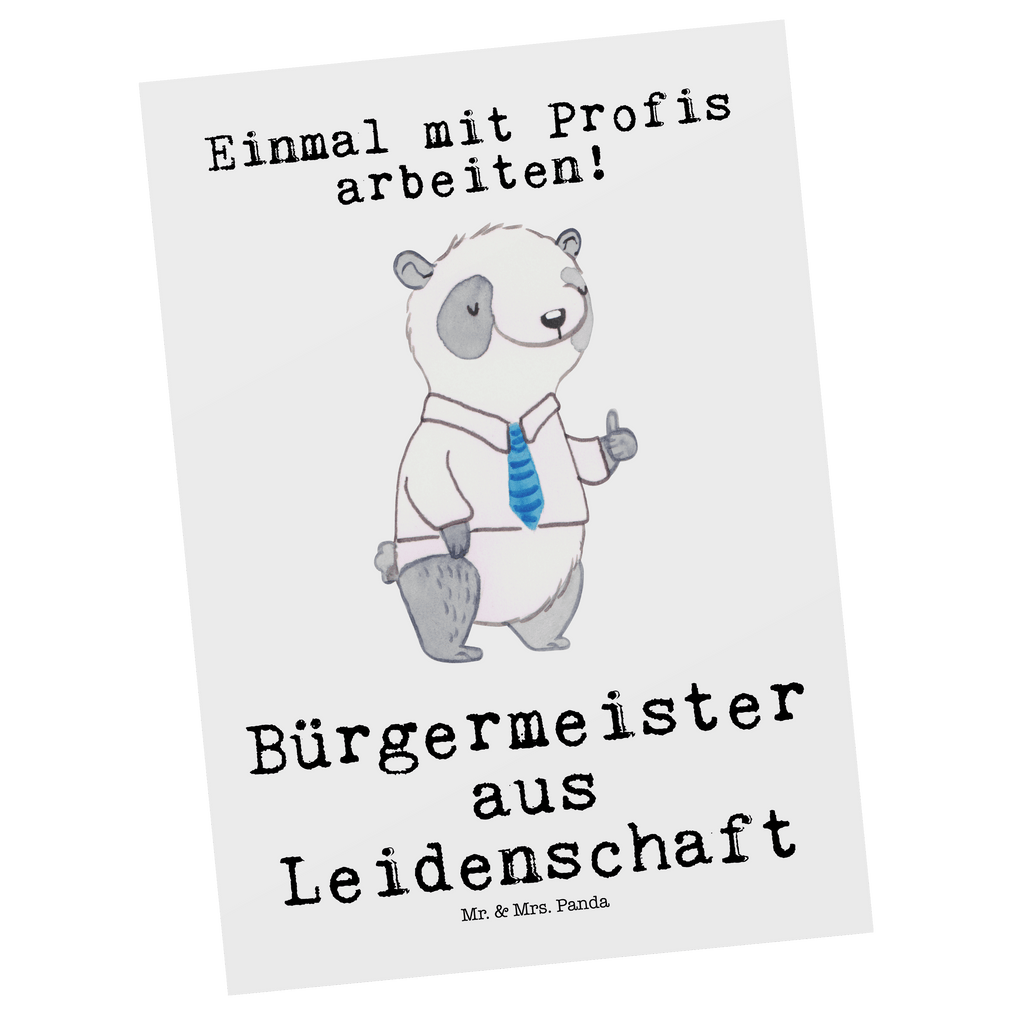 Postkarte Bürgermeister aus Leidenschaft Geschenkkarte, Grußkarte, Karte, Einladung, Ansichtskarte, Geburtstagskarte, Einladungskarte, Dankeskarte, Beruf, Ausbildung, Jubiläum, Abschied, Rente, Kollege, Kollegin, Geschenk, Schenken, Arbeitskollege, Mitarbeiter, Firma, Danke, Dankeschön, Bürgermeister Geschenk zum Amtsantritt, Amtseinführung, Bürgermeisterwahl, Stadt, Gemeinde, Wahlen, Oberbürgermeister, Rathaus