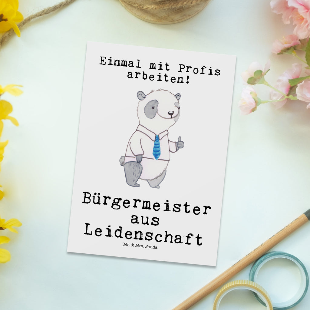 Postkarte Bürgermeister aus Leidenschaft Geschenkkarte, Grußkarte, Karte, Einladung, Ansichtskarte, Geburtstagskarte, Einladungskarte, Dankeskarte, Beruf, Ausbildung, Jubiläum, Abschied, Rente, Kollege, Kollegin, Geschenk, Schenken, Arbeitskollege, Mitarbeiter, Firma, Danke, Dankeschön, Bürgermeister Geschenk zum Amtsantritt, Amtseinführung, Bürgermeisterwahl, Stadt, Gemeinde, Wahlen, Oberbürgermeister, Rathaus