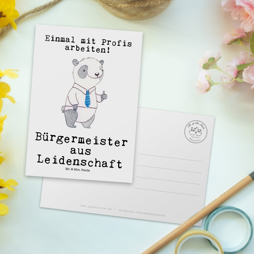Postkarte Bürgermeister aus Leidenschaft Geschenkkarte, Grußkarte, Karte, Einladung, Ansichtskarte, Geburtstagskarte, Einladungskarte, Dankeskarte, Beruf, Ausbildung, Jubiläum, Abschied, Rente, Kollege, Kollegin, Geschenk, Schenken, Arbeitskollege, Mitarbeiter, Firma, Danke, Dankeschön, Bürgermeister Geschenk zum Amtsantritt, Amtseinführung, Bürgermeisterwahl, Stadt, Gemeinde, Wahlen, Oberbürgermeister, Rathaus