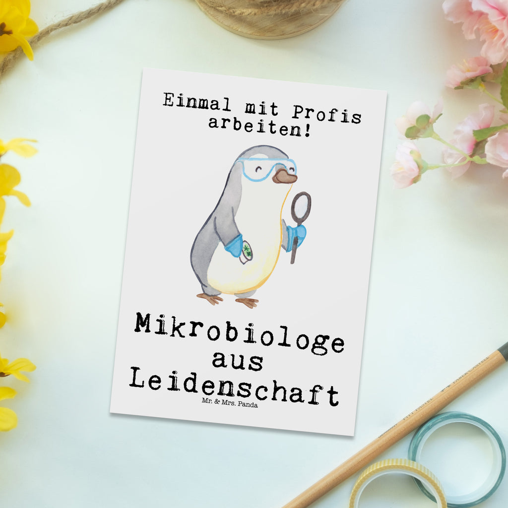 Postkarte Mikrobiologe aus Leidenschaft Geschenkkarte, Grußkarte, Karte, Einladung, Ansichtskarte, Geburtstagskarte, Einladungskarte, Beruf, Ausbildung, Jubiläum, Abschied, Rente, Kollege, Kollegin, Geschenk, Schenken, Arbeitskollege, Mitarbeiter, Firma, Danke, Dankeschön, Mikrobiologe, Naturwissenschaftler, Labor, Forschung