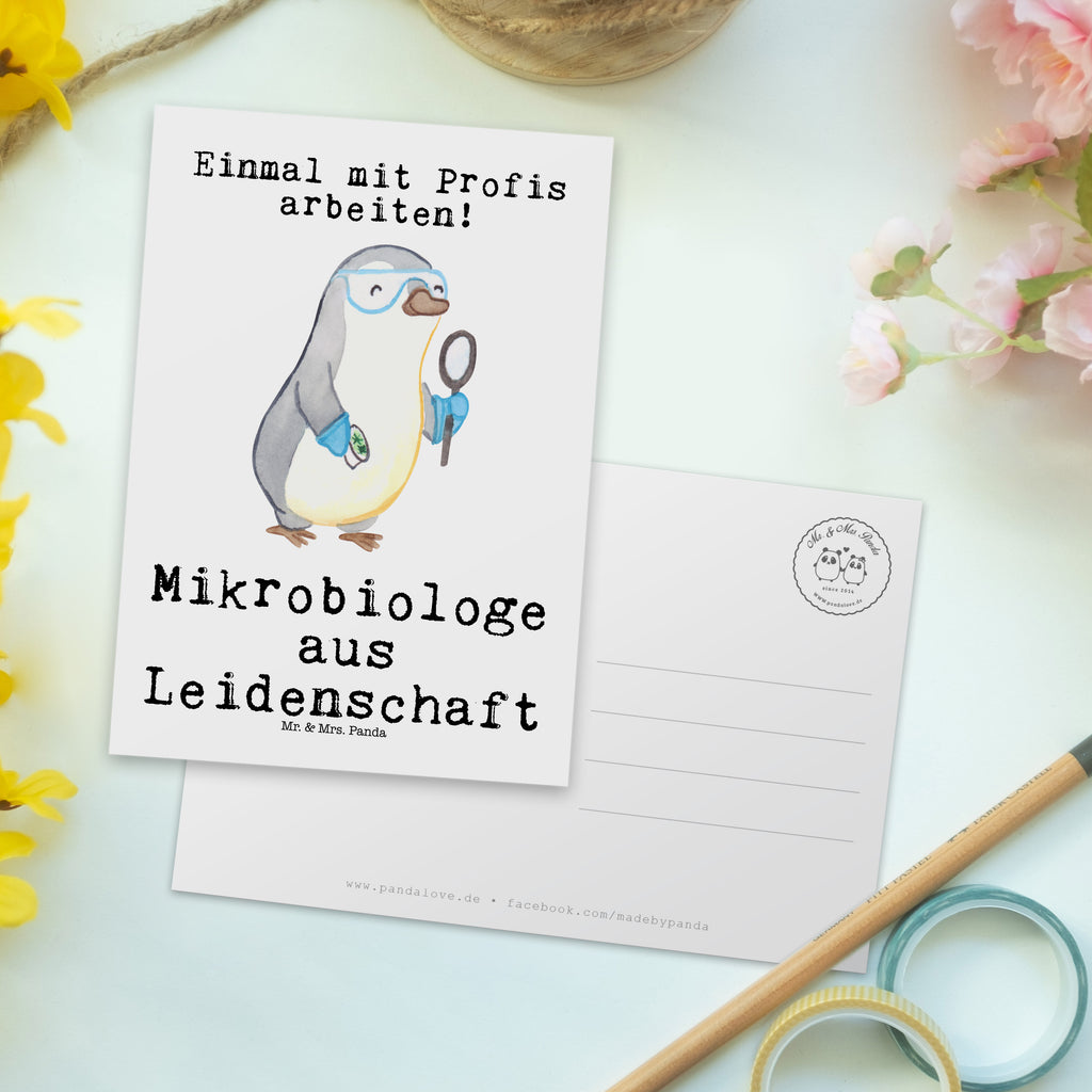 Postkarte Mikrobiologe aus Leidenschaft Geschenkkarte, Grußkarte, Karte, Einladung, Ansichtskarte, Geburtstagskarte, Einladungskarte, Beruf, Ausbildung, Jubiläum, Abschied, Rente, Kollege, Kollegin, Geschenk, Schenken, Arbeitskollege, Mitarbeiter, Firma, Danke, Dankeschön, Mikrobiologe, Naturwissenschaftler, Labor, Forschung