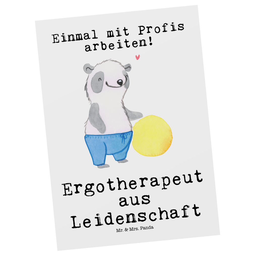 Postkarte Ergotherapeut aus Leidenschaft Geschenkkarte, Grußkarte, Karte, Einladung, Ansichtskarte, Geburtstagskarte, Einladungskarte, Beruf, Ausbildung, Jubiläum, Abschied, Rente, Kollege, Kollegin, Geschenk, Schenken, Arbeitskollege, Mitarbeiter, Firma, Danke, Dankeschön, Ergotherapeut, Ergotherapie