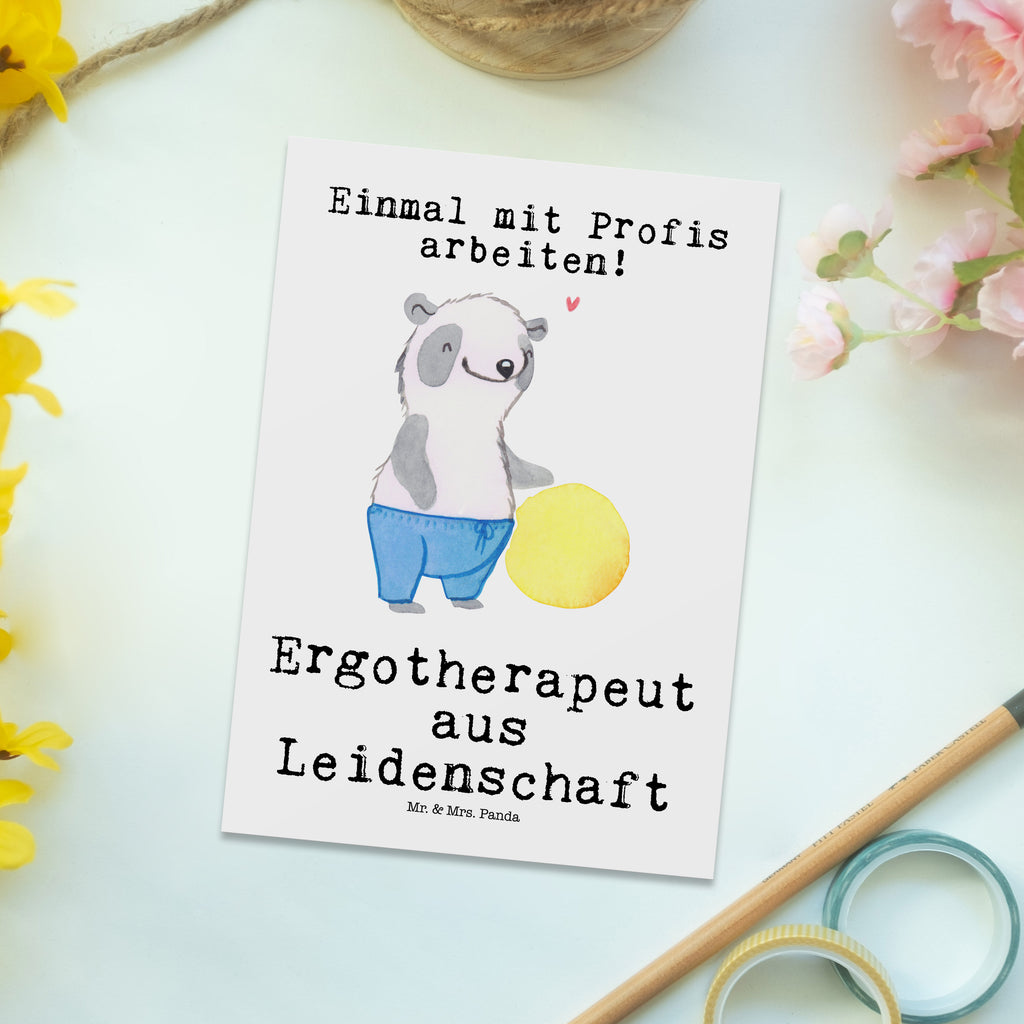 Postkarte Ergotherapeut aus Leidenschaft Geschenkkarte, Grußkarte, Karte, Einladung, Ansichtskarte, Geburtstagskarte, Einladungskarte, Beruf, Ausbildung, Jubiläum, Abschied, Rente, Kollege, Kollegin, Geschenk, Schenken, Arbeitskollege, Mitarbeiter, Firma, Danke, Dankeschön, Ergotherapeut, Ergotherapie