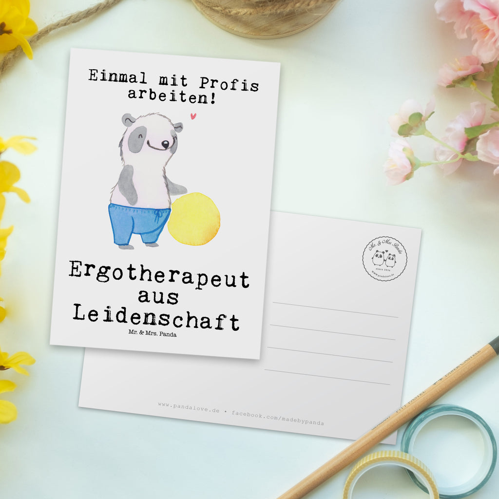 Postkarte Ergotherapeut aus Leidenschaft Geschenkkarte, Grußkarte, Karte, Einladung, Ansichtskarte, Geburtstagskarte, Einladungskarte, Beruf, Ausbildung, Jubiläum, Abschied, Rente, Kollege, Kollegin, Geschenk, Schenken, Arbeitskollege, Mitarbeiter, Firma, Danke, Dankeschön, Ergotherapeut, Ergotherapie