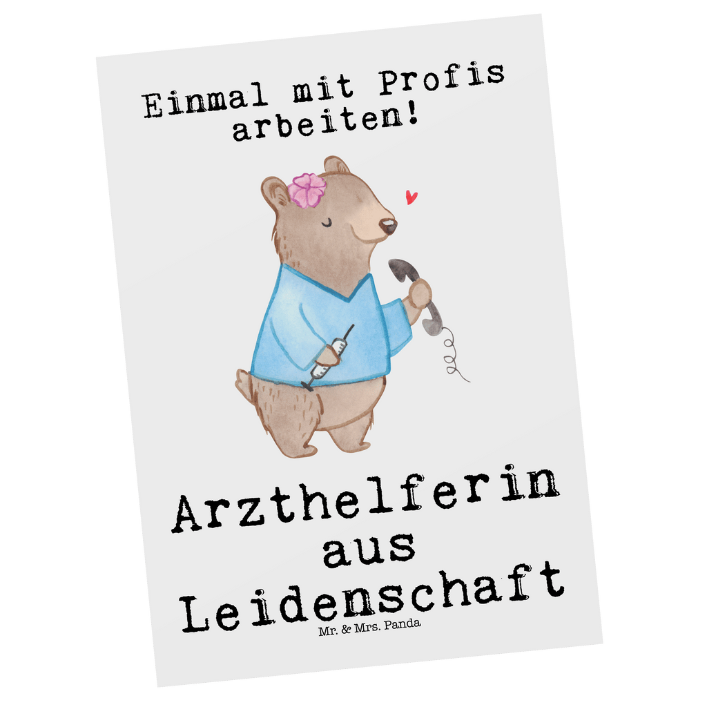 Postkarte Arzthelferin aus Leidenschaft Geschenkkarte, Grußkarte, Karte, Einladung, Ansichtskarte, Geburtstagskarte, Einladungskarte, Dankeskarte, Beruf, Ausbildung, Jubiläum, Abschied, Rente, Kollege, Kollegin, Geschenk, Schenken, Arbeitskollege, Mitarbeiter, Firma, Danke, Dankeschön, Arzthelferin, Medizinische Fachangestellte