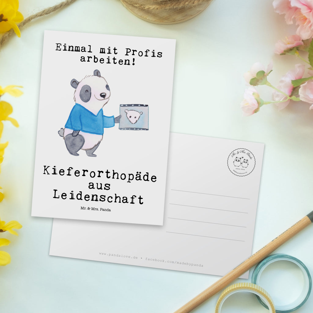 Postkarte Kieferorthopäde aus Leidenschaft Geschenkkarte, Grußkarte, Karte, Einladung, Ansichtskarte, Geburtstagskarte, Einladungskarte, Beruf, Ausbildung, Jubiläum, Abschied, Rente, Kollege, Kollegin, Geschenk, Schenken, Arbeitskollege, Mitarbeiter, Firma, Danke, Dankeschön