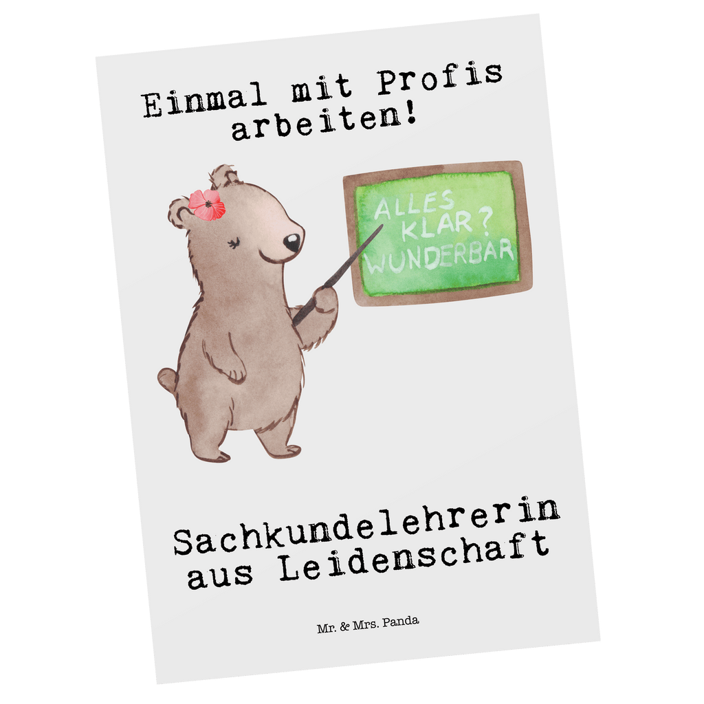 Postkarte Sachkundelehrerin aus Leidenschaft Geschenkkarte, Grußkarte, Karte, Einladung, Ansichtskarte, Geburtstagskarte, Einladungskarte, Beruf, Ausbildung, Jubiläum, Abschied, Rente, Kollege, Kollegin, Geschenk, Schenken, Arbeitskollege, Mitarbeiter, Firma, Danke, Dankeschön, Sachkundelehrerin, Sachkundeunterricht, Schule, Grundschule