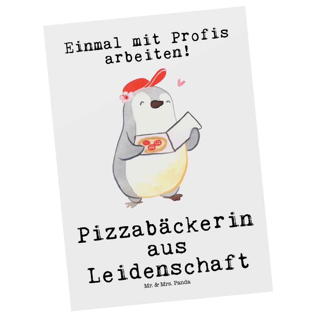 Postkarte Pizzabäckerin aus Leidenschaft Geschenkkarte, Grußkarte, Karte, Einladung, Ansichtskarte, Geburtstagskarte, Einladungskarte, Dankeskarte, Beruf, Ausbildung, Jubiläum, Abschied, Rente, Kollege, Kollegin, Geschenk, Schenken, Arbeitskollege, Mitarbeiter, Firma, Danke, Dankeschön, Lieferdienstmitarbeiterin, Pizzabäckerin, Pizzabotin, Pizzabringdienst, Lieferbringdienst