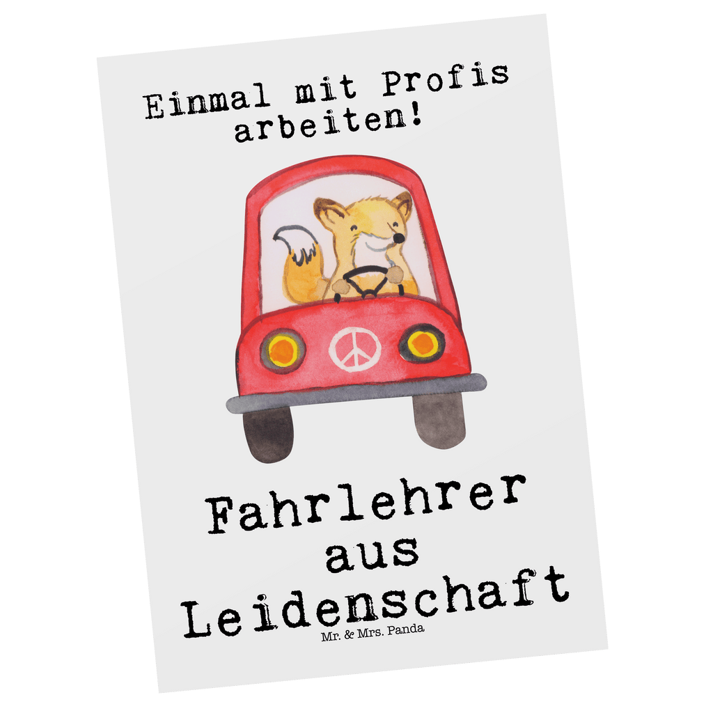 Postkarte Fahrlehrer aus Leidenschaft Geschenkkarte, Grußkarte, Karte, Einladung, Ansichtskarte, Geburtstagskarte, Einladungskarte, Dankeskarte, Beruf, Ausbildung, Jubiläum, Abschied, Rente, Kollege, Kollegin, Geschenk, Schenken, Arbeitskollege, Mitarbeiter, Firma, Danke, Dankeschön, Fahrlehrer, Fahrschule, Fahrschullehrer