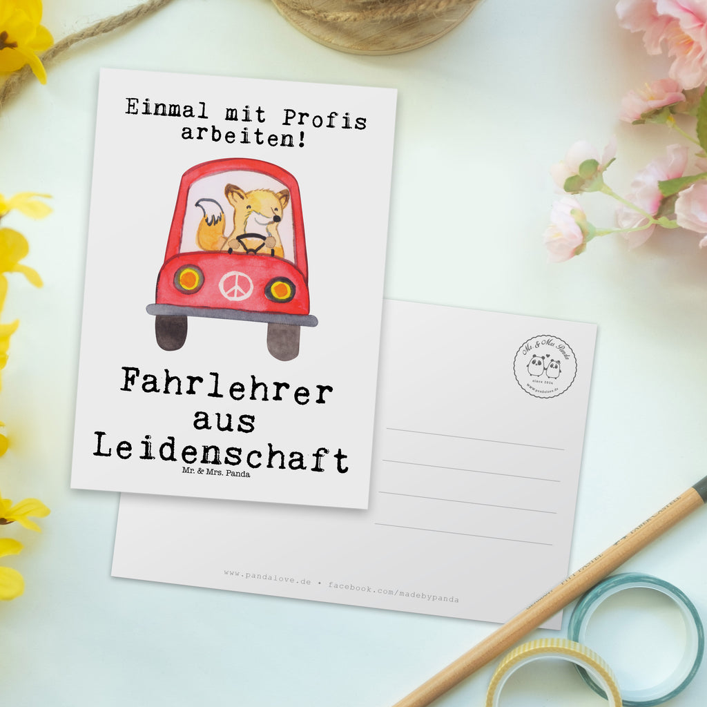 Postkarte Fahrlehrer aus Leidenschaft Geschenkkarte, Grußkarte, Karte, Einladung, Ansichtskarte, Geburtstagskarte, Einladungskarte, Dankeskarte, Beruf, Ausbildung, Jubiläum, Abschied, Rente, Kollege, Kollegin, Geschenk, Schenken, Arbeitskollege, Mitarbeiter, Firma, Danke, Dankeschön, Fahrlehrer, Fahrschule, Fahrschullehrer