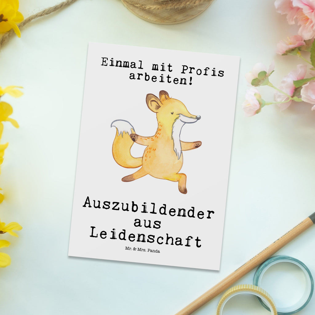 Postkarte Auszubildender aus Leidenschaft Geschenkkarte, Grußkarte, Karte, Einladung, Ansichtskarte, Geburtstagskarte, Einladungskarte, Dankeskarte, Beruf, Ausbildung, Jubiläum, Abschied, Rente, Kollege, Kollegin, Geschenk, Schenken, Arbeitskollege, Mitarbeiter, Firma, Danke, Dankeschön, Auszubildender, Azubi, Ausbildungsbeginn, Abschlussprüfung, Beginn der Ausbildung, Glücksbringer zur Ausbildung, Preis