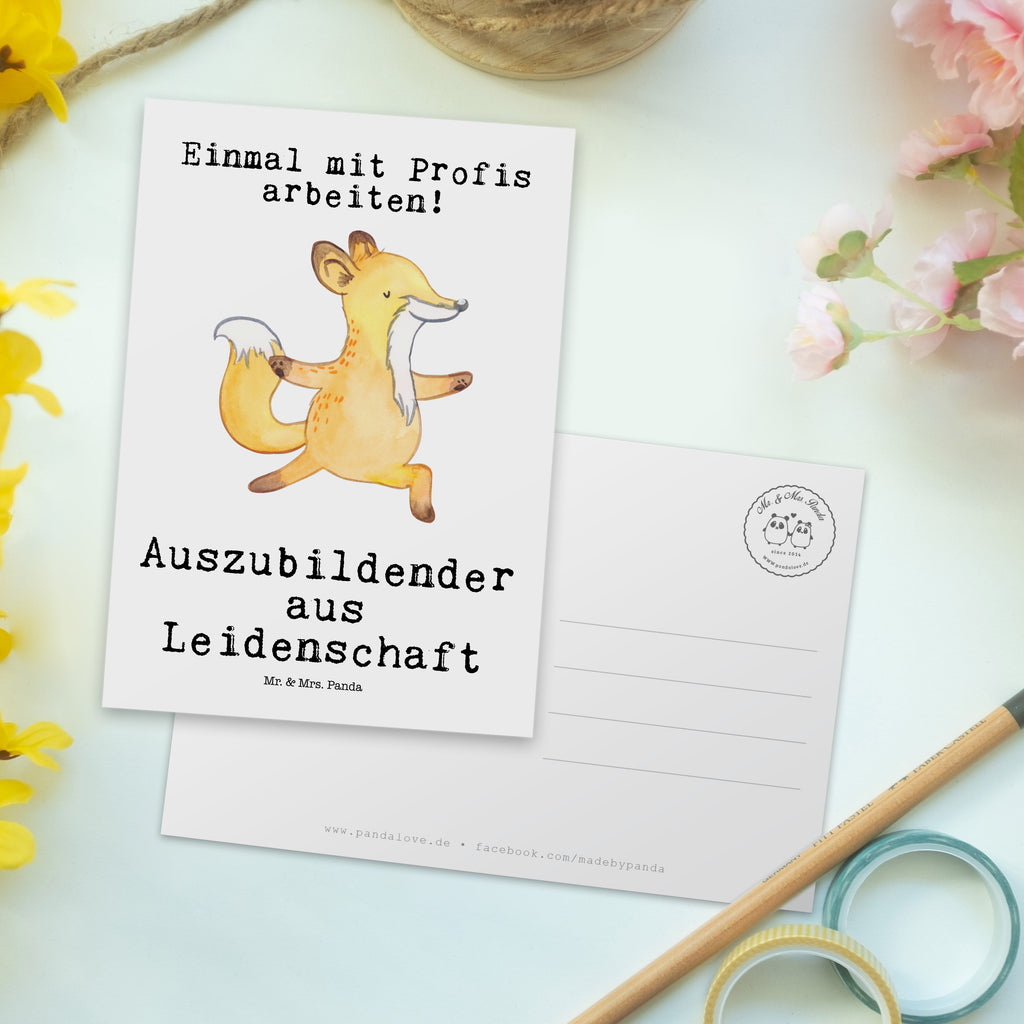 Postkarte Auszubildender aus Leidenschaft Geschenkkarte, Grußkarte, Karte, Einladung, Ansichtskarte, Geburtstagskarte, Einladungskarte, Dankeskarte, Beruf, Ausbildung, Jubiläum, Abschied, Rente, Kollege, Kollegin, Geschenk, Schenken, Arbeitskollege, Mitarbeiter, Firma, Danke, Dankeschön, Auszubildender, Azubi, Ausbildungsbeginn, Abschlussprüfung, Beginn der Ausbildung, Glücksbringer zur Ausbildung, Preis