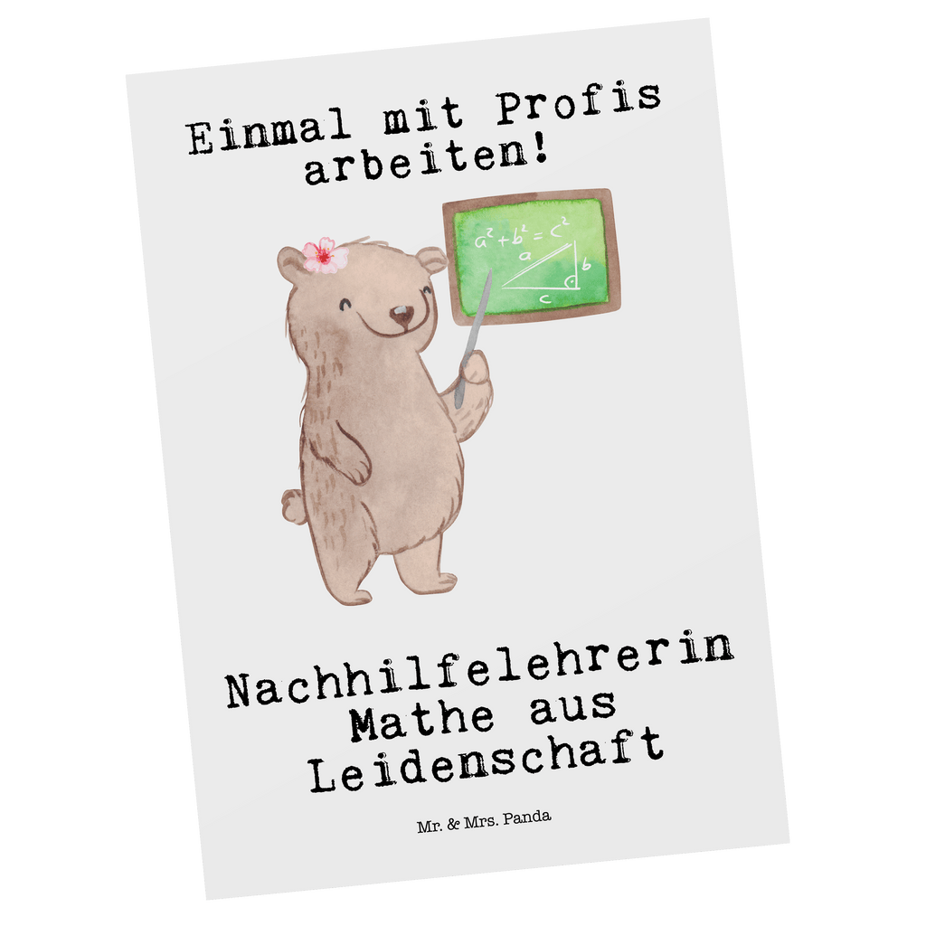 Postkarte Nachhilfelehrerin Mathe aus Leidenschaft Geschenkkarte, Grußkarte, Karte, Einladung, Ansichtskarte, Geburtstagskarte, Einladungskarte, Dankeskarte, Beruf, Ausbildung, Jubiläum, Abschied, Rente, Kollege, Kollegin, Geschenk, Schenken, Arbeitskollege, Mitarbeiter, Firma, Danke, Dankeschön, Mathematik Nachhilfelehrerin, Mathe Nachhilfe, Nachhilfeunterrricht