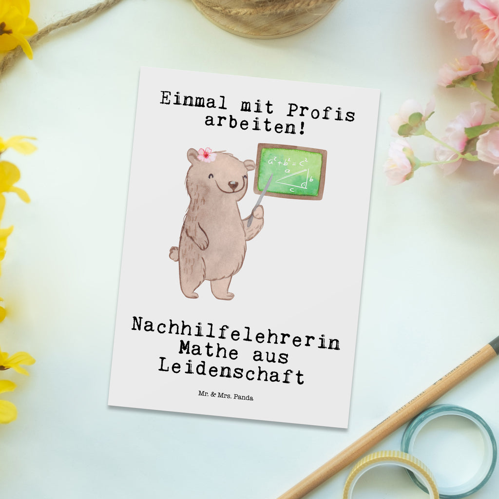 Postkarte Nachhilfelehrerin Mathe aus Leidenschaft Geschenkkarte, Grußkarte, Karte, Einladung, Ansichtskarte, Geburtstagskarte, Einladungskarte, Dankeskarte, Beruf, Ausbildung, Jubiläum, Abschied, Rente, Kollege, Kollegin, Geschenk, Schenken, Arbeitskollege, Mitarbeiter, Firma, Danke, Dankeschön, Mathematik Nachhilfelehrerin, Mathe Nachhilfe, Nachhilfeunterrricht