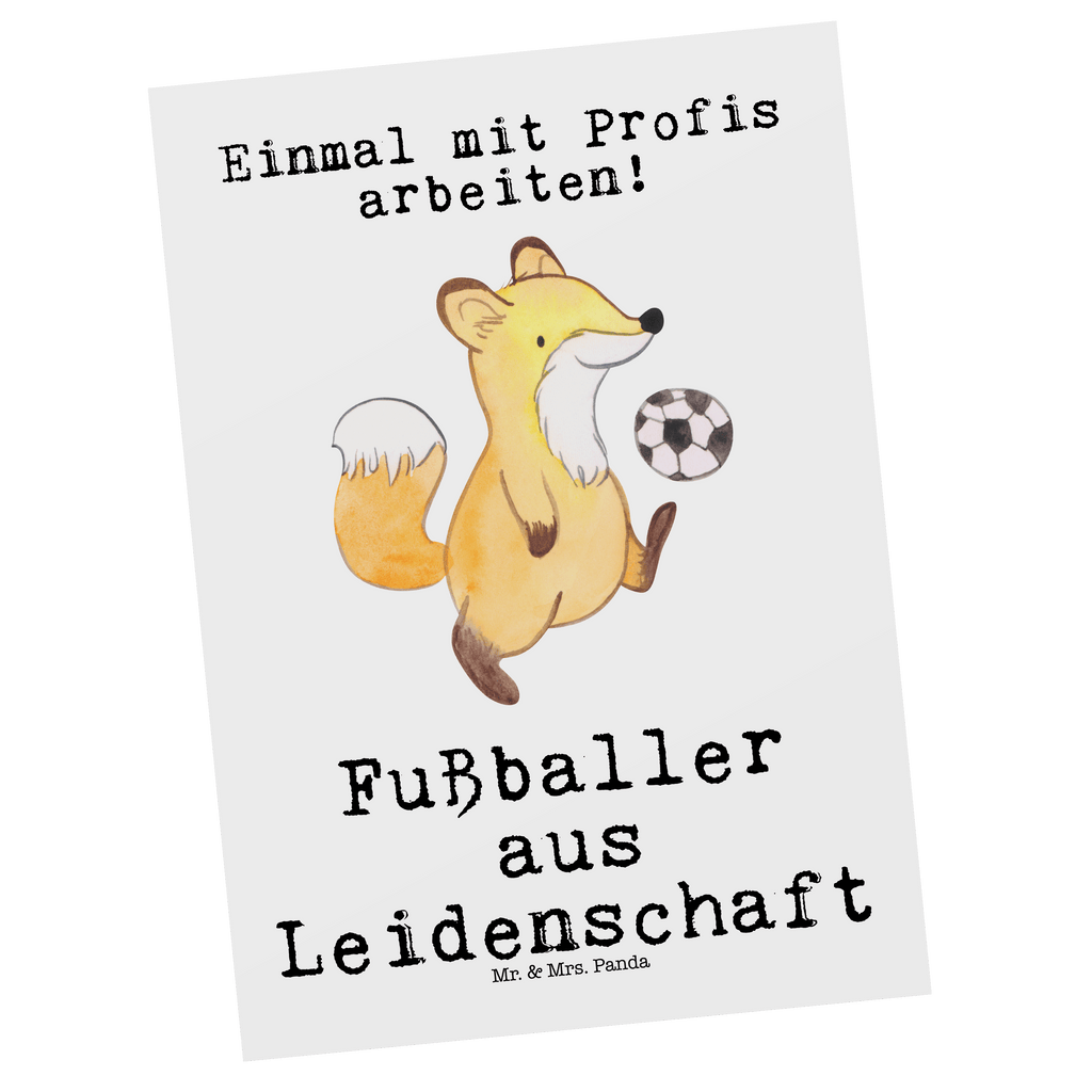 Postkarte Fußballer aus Leidenschaft Geschenkkarte, Grußkarte, Karte, Einladung, Ansichtskarte, Geburtstagskarte, Einladungskarte, Dankeskarte, Beruf, Ausbildung, Jubiläum, Abschied, Rente, Kollege, Kollegin, Geschenk, Schenken, Arbeitskollege, Mitarbeiter, Firma, Danke, Dankeschön, Fußballer, Fußballspieler, Profi Fußballer, Fußballspiel, Glücksbringer