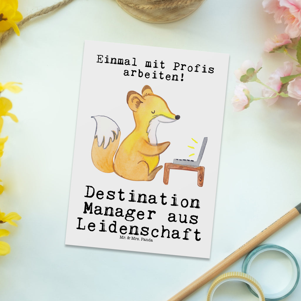 Postkarte Destination Manager aus Leidenschaft Geschenkkarte, Grußkarte, Karte, Einladung, Ansichtskarte, Geburtstagskarte, Einladungskarte, Dankeskarte, Beruf, Ausbildung, Jubiläum, Abschied, Rente, Kollege, Kollegin, Geschenk, Schenken, Arbeitskollege, Mitarbeiter, Firma, Danke, Dankeschön