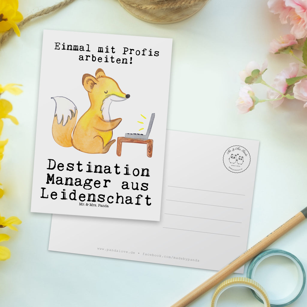 Postkarte Destination Manager aus Leidenschaft Geschenkkarte, Grußkarte, Karte, Einladung, Ansichtskarte, Geburtstagskarte, Einladungskarte, Dankeskarte, Beruf, Ausbildung, Jubiläum, Abschied, Rente, Kollege, Kollegin, Geschenk, Schenken, Arbeitskollege, Mitarbeiter, Firma, Danke, Dankeschön