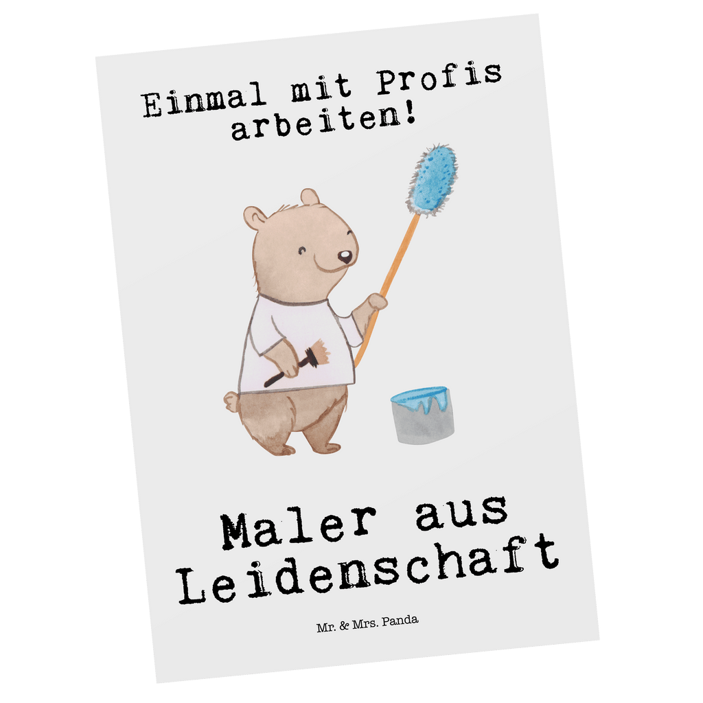 Postkarte Maler aus Leidenschaft Geschenkkarte, Grußkarte, Karte, Einladung, Ansichtskarte, Geburtstagskarte, Einladungskarte, Dankeskarte, Beruf, Ausbildung, Jubiläum, Abschied, Rente, Kollege, Kollegin, Geschenk, Schenken, Arbeitskollege, Mitarbeiter, Firma, Danke, Dankeschön, Maler, Malermeister, Gesellenprüfung, Meisterprüfung, Malerbetrieb