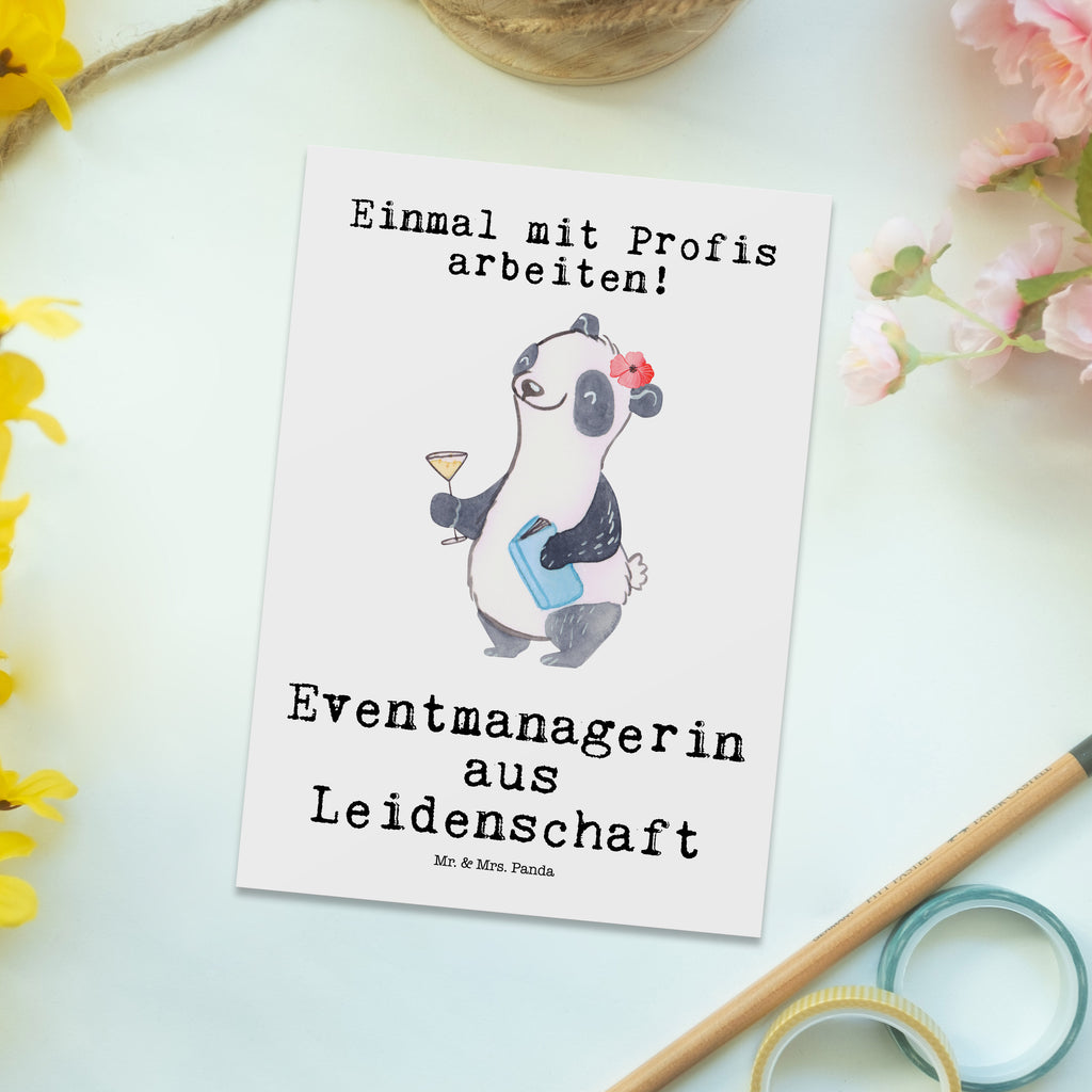 Postkarte Eventmanagerin aus Leidenschaft Geschenkkarte, Grußkarte, Karte, Einladung, Ansichtskarte, Geburtstagskarte, Einladungskarte, Dankeskarte, Beruf, Ausbildung, Jubiläum, Abschied, Rente, Kollege, Kollegin, Geschenk, Schenken, Arbeitskollege, Mitarbeiter, Firma, Danke, Dankeschön, Eventmanagerin, Veranstalterin, Promoterin
