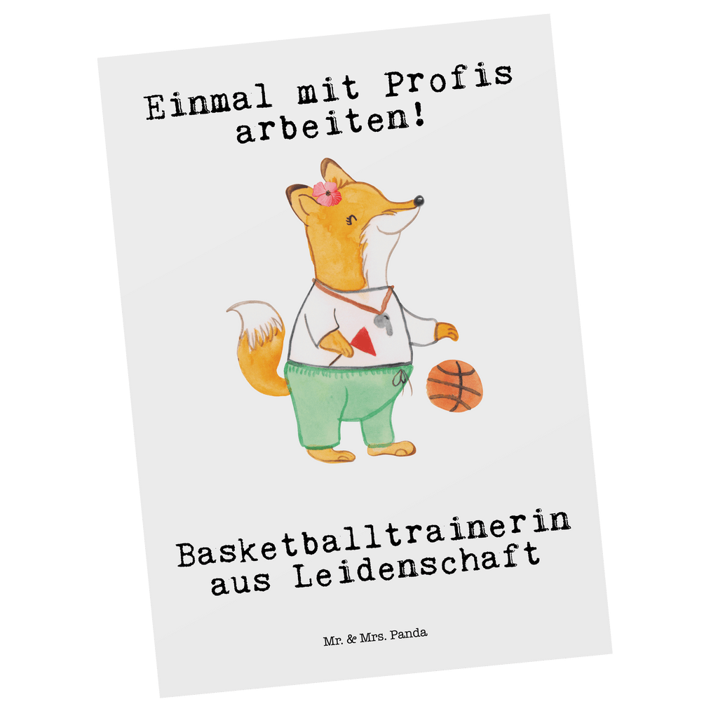 Postkarte Basketballtrainerin aus Leidenschaft Geschenkkarte, Grußkarte, Karte, Einladung, Ansichtskarte, Geburtstagskarte, Einladungskarte, Dankeskarte, Beruf, Ausbildung, Jubiläum, Abschied, Rente, Kollege, Kollegin, Geschenk, Schenken, Arbeitskollege, Mitarbeiter, Firma, Danke, Dankeschön, Basketballtrainerin, Basketball, Sport, Ballsport, Basketballcoach, Basketballerin, Verein