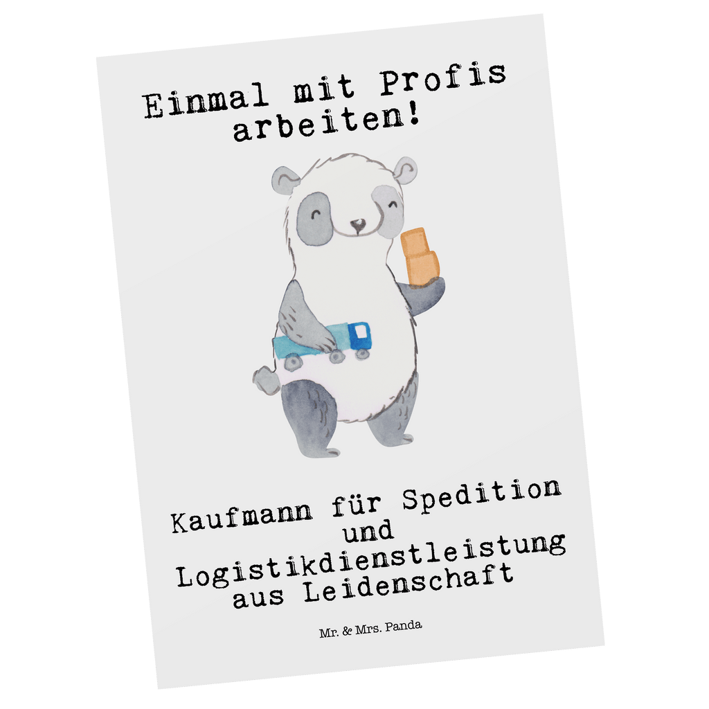 Postkarte Kaufmann für Spedition und Logistikdienstleistung aus Leidenschaft Geschenkkarte, Grußkarte, Karte, Einladung, Ansichtskarte, Geburtstagskarte, Einladungskarte, Dankeskarte, Beruf, Ausbildung, Jubiläum, Abschied, Rente, Kollege, Kollegin, Geschenk, Schenken, Arbeitskollege, Mitarbeiter, Firma, Danke, Dankeschön, Abschlussprüfung, Kaufmann für Spedition und Logistikdienstleistung, Ausbildungsgeschenk, Logistiker, Speditionsmitarbeiter