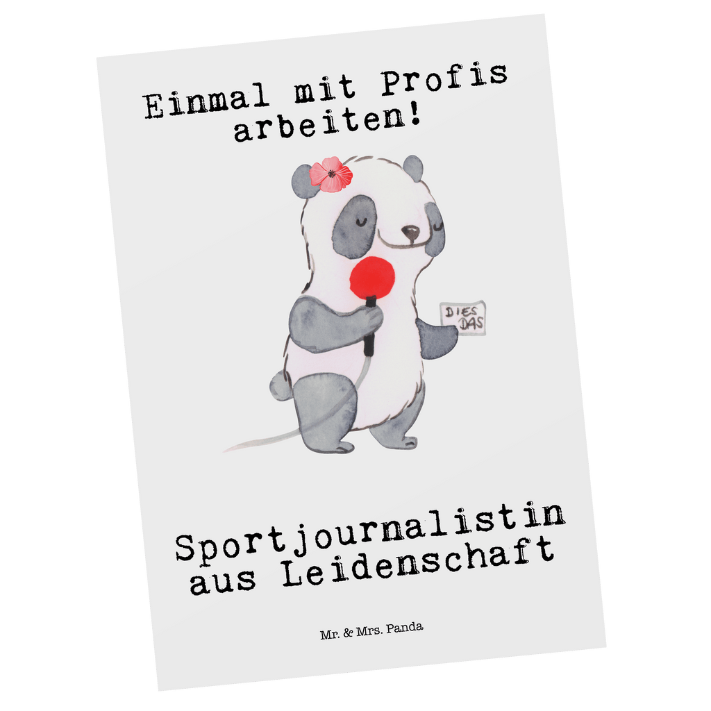 Postkarte Sportjournalistin aus Leidenschaft Geschenkkarte, Grußkarte, Karte, Einladung, Ansichtskarte, Geburtstagskarte, Einladungskarte, Beruf, Ausbildung, Jubiläum, Abschied, Rente, Kollege, Kollegin, Geschenk, Schenken, Arbeitskollege, Mitarbeiter, Firma, Danke, Dankeschön, Sportjournalistin, Journalistin, Reporterin, Redakteurin, Pressebüro, Studium
