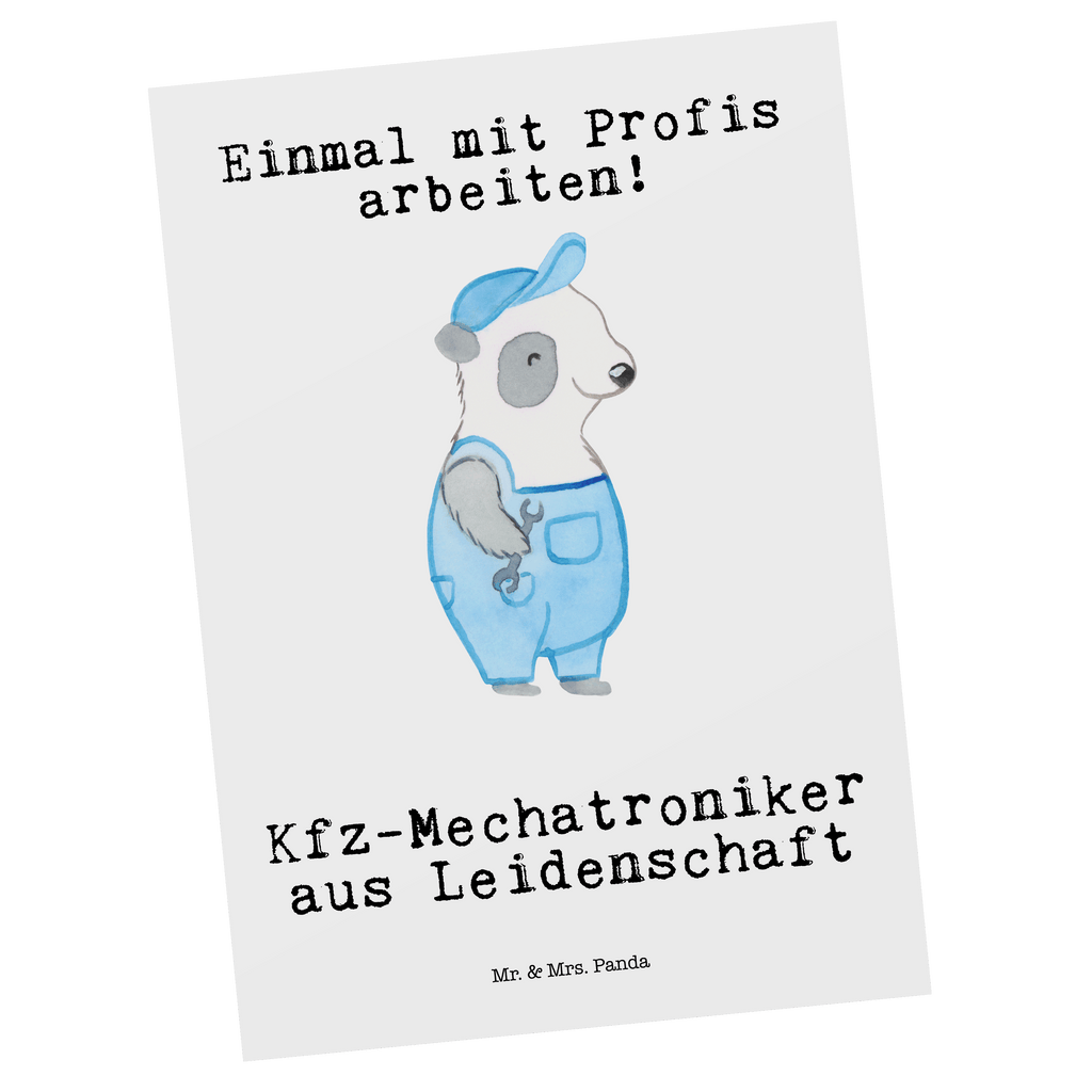 Postkarte Kfz-Mechatroniker aus Leidenschaft Geschenkkarte, Grußkarte, Karte, Einladung, Ansichtskarte, Geburtstagskarte, Einladungskarte, Beruf, Ausbildung, Jubiläum, Abschied, Rente, Kollege, Kollegin, Geschenk, Schenken, Arbeitskollege, Mitarbeiter, Firma, Danke, Dankeschön, Kfz-Mechatroniker, Kraftfahrzeugmechaniker, Meister, Gesellenprüfung