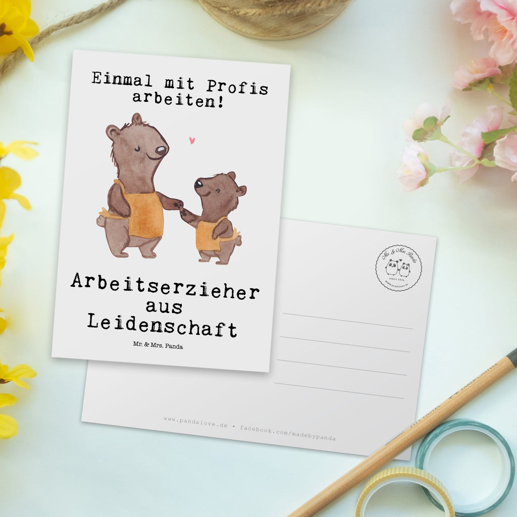 Postkarte Arbeitserzieher aus Leidenschaft Geschenkkarte, Grußkarte, Karte, Einladung, Ansichtskarte, Geburtstagskarte, Einladungskarte, Beruf, Ausbildung, Jubiläum, Abschied, Rente, Kollege, Kollegin, Geschenk, Schenken, Arbeitskollege, Mitarbeiter, Firma, Danke, Dankeschön, Arbeitserzieher, Arbeitspädagoge, Studium