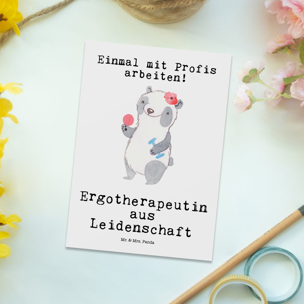 Postkarte Ergotherapeutin aus Leidenschaft Geschenkkarte, Grußkarte, Karte, Einladung, Ansichtskarte, Geburtstagskarte, Einladungskarte, Dankeskarte, Beruf, Ausbildung, Jubiläum, Abschied, Rente, Kollege, Kollegin, Geschenk, Schenken, Arbeitskollege, Mitarbeiter, Firma, Danke, Dankeschön, Ergotherapeutin, Ergotherapie