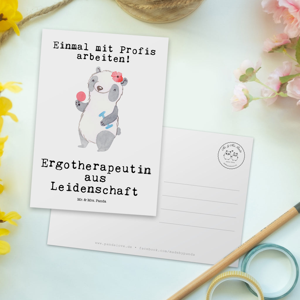 Postkarte Ergotherapeutin aus Leidenschaft Geschenkkarte, Grußkarte, Karte, Einladung, Ansichtskarte, Geburtstagskarte, Einladungskarte, Dankeskarte, Beruf, Ausbildung, Jubiläum, Abschied, Rente, Kollege, Kollegin, Geschenk, Schenken, Arbeitskollege, Mitarbeiter, Firma, Danke, Dankeschön, Ergotherapeutin, Ergotherapie