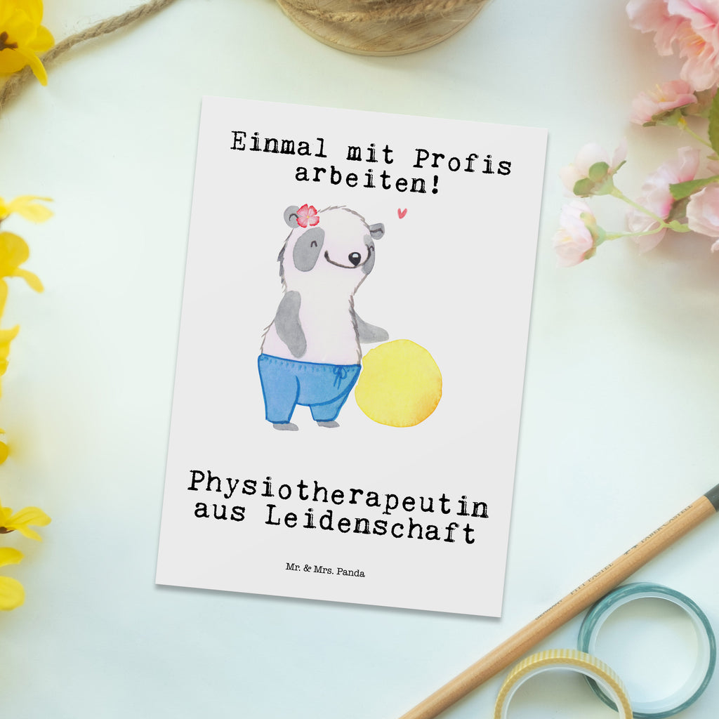 Postkarte Physiotherapeutin aus Leidenschaft Geschenkkarte, Grußkarte, Karte, Einladung, Ansichtskarte, Geburtstagskarte, Einladungskarte, Beruf, Ausbildung, Jubiläum, Abschied, Rente, Kollege, Kollegin, Geschenk, Schenken, Arbeitskollege, Mitarbeiter, Firma, Danke, Dankeschön