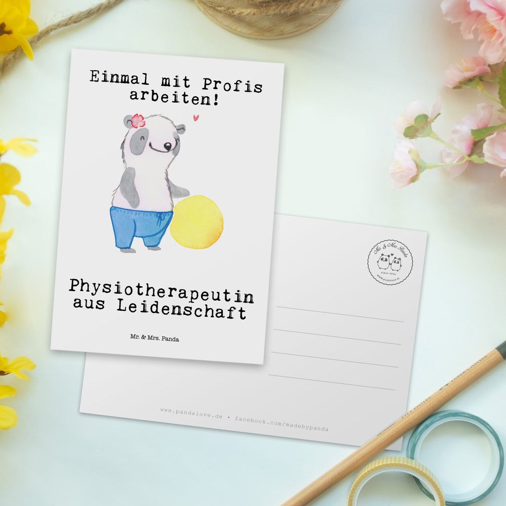 Postkarte Physiotherapeutin aus Leidenschaft Geschenkkarte, Grußkarte, Karte, Einladung, Ansichtskarte, Geburtstagskarte, Einladungskarte, Beruf, Ausbildung, Jubiläum, Abschied, Rente, Kollege, Kollegin, Geschenk, Schenken, Arbeitskollege, Mitarbeiter, Firma, Danke, Dankeschön