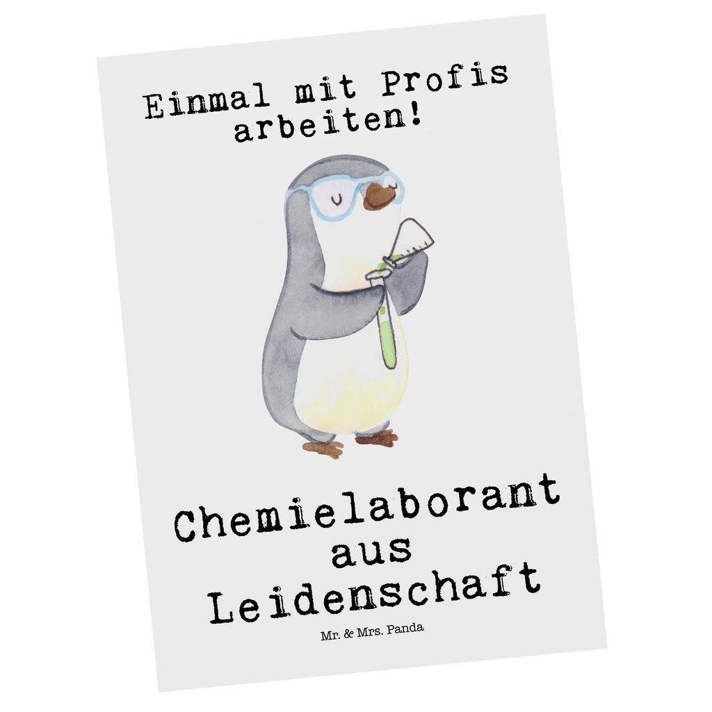 Postkarte Chemielaborant aus Leidenschaft Geschenkkarte, Grußkarte, Karte, Einladung, Ansichtskarte, Geburtstagskarte, Einladungskarte, Dankeskarte, Beruf, Ausbildung, Jubiläum, Abschied, Rente, Kollege, Kollegin, Geschenk, Schenken, Arbeitskollege, Mitarbeiter, Firma, Danke, Dankeschön, Chemiker, Chemielaborant, Naturwissenschaftler, Labor, Studium, Forschung, Wissenschaftler