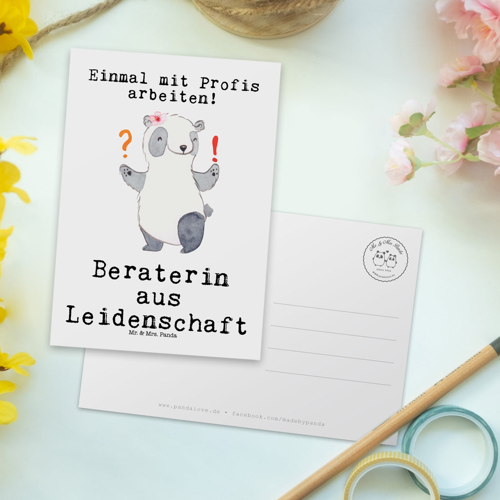Postkarte Beraterin aus Leidenschaft Geschenkkarte, Grußkarte, Karte, Einladung, Ansichtskarte, Geburtstagskarte, Einladungskarte, Dankeskarte, Beruf, Ausbildung, Jubiläum, Abschied, Rente, Kollege, Kollegin, Geschenk, Schenken, Arbeitskollege, Mitarbeiter, Firma, Danke, Dankeschön, Beraterin, Finanzberaterin, IT Beratung, Beratungsbüro, Eröffnung