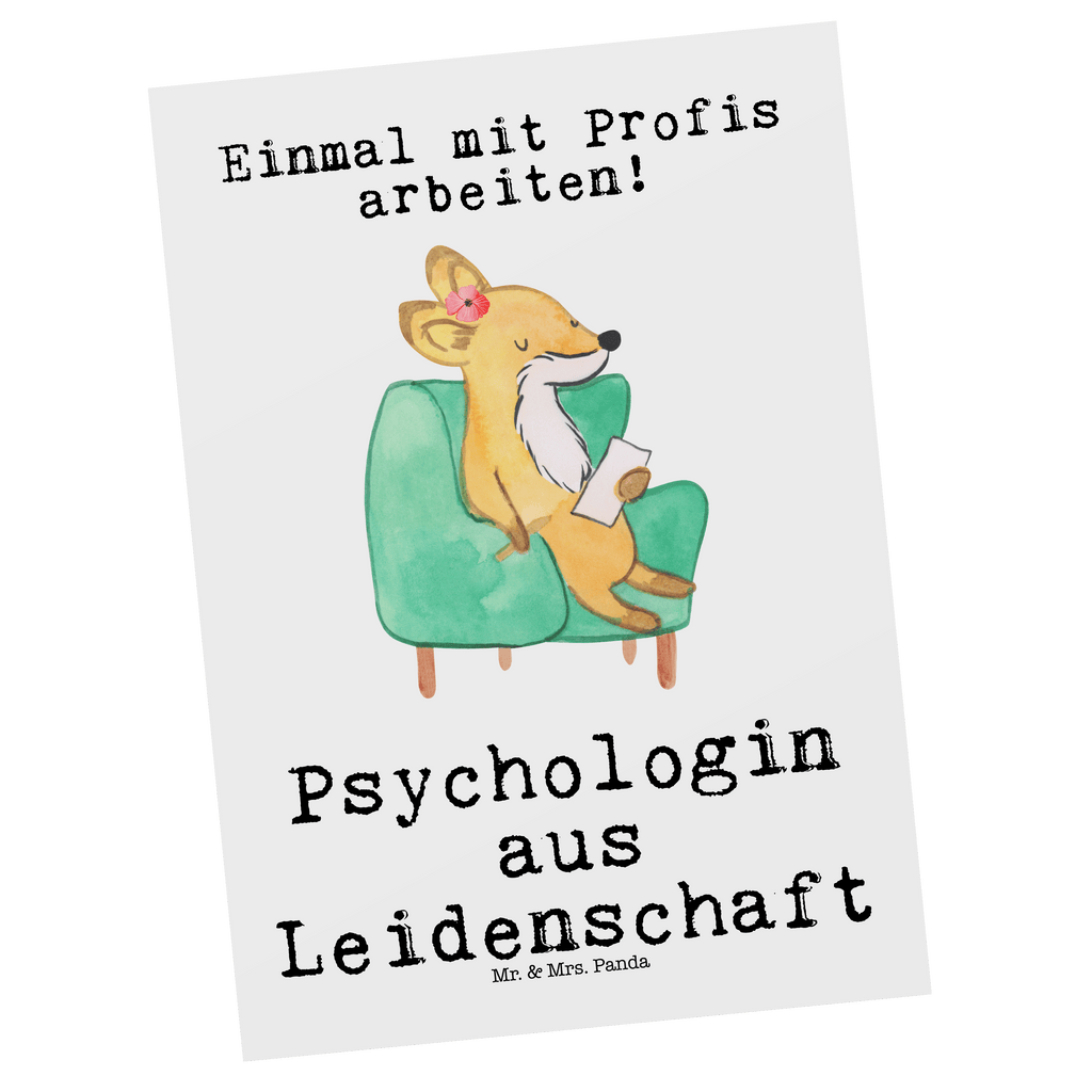 Postkarte Psychologin aus Leidenschaft Geschenkkarte, Grußkarte, Karte, Einladung, Ansichtskarte, Geburtstagskarte, Einladungskarte, Dankeskarte, Beruf, Ausbildung, Jubiläum, Abschied, Rente, Kollege, Kollegin, Geschenk, Schenken, Arbeitskollege, Mitarbeiter, Firma, Danke, Dankeschön