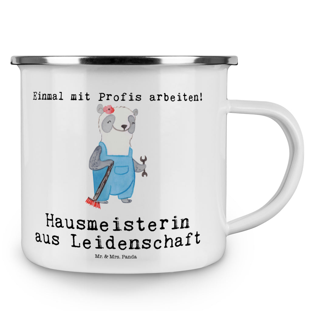 Camping Emaille Tasse Hausmeisterin aus Leidenschaft Campingtasse, Trinkbecher, Metalltasse, Outdoor Tasse, Emaille Trinkbecher, Blechtasse Outdoor, Emaille Campingbecher, Edelstahl Trinkbecher, Metalltasse für Camping, Kaffee Blechtasse, Camping Tasse Metall, Beruf, Ausbildung, Jubiläum, Abschied, Rente, Kollege, Kollegin, Geschenk, Schenken, Arbeitskollege, Mitarbeiter, Firma, Danke, Dankeschön, Hausmeisterin, Concierge, Hausverwalterin, Facility Manager