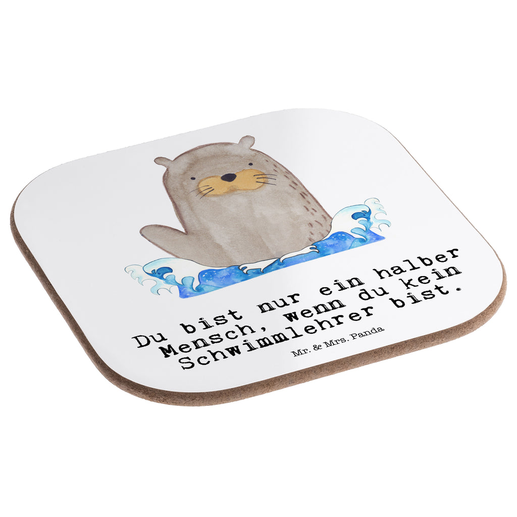 Quadratische Untersetzer Schwimmlehrer mit Herz Bierdeckel, Glasuntersetzer, Untersetzer Gläser, Getränkeuntersetzer, Beruf, Ausbildung, Jubiläum, Abschied, Rente, Kollege, Kollegin, Geschenk, Schenken, Arbeitskollege, Mitarbeiter, Firma, Danke, Dankeschön, Schwimmlehrer, Schwimmbad, Schwimmschule, Schwimmverein, Schwimmkurs