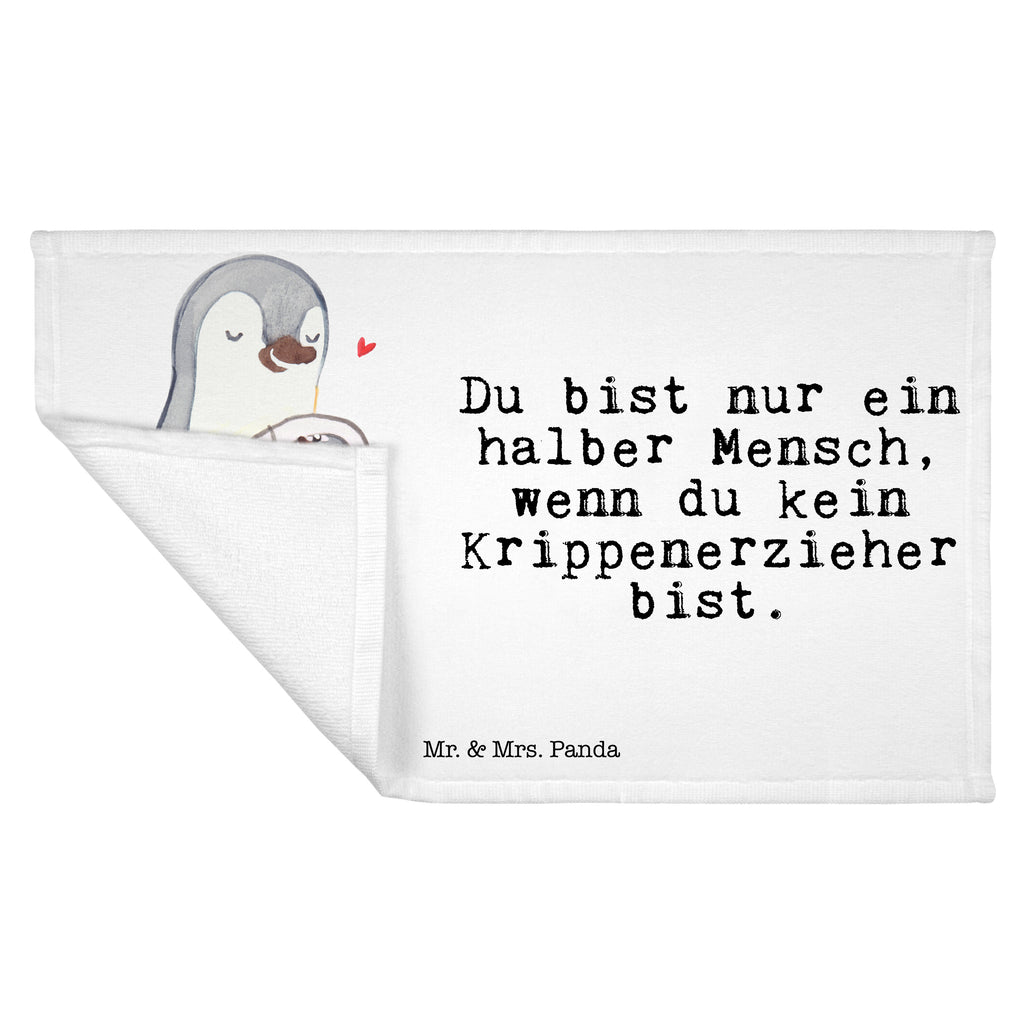 Gäste Handtuch Krippenerzieher mit Herz Gästetuch, Reisehandtuch, Sport Handtuch, Frottier, Kinder Handtuch, Beruf, Ausbildung, Jubiläum, Abschied, Rente, Kollege, Kollegin, Geschenk, Schenken, Arbeitskollege, Mitarbeiter, Firma, Danke, Dankeschön, Krippenerzieher, Kindertagesstätte, KITA, Eröffnung, Erzieher, Pädagoge