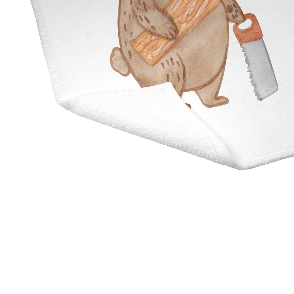 Gäste Handtuch Tischler mit Herz Gästetuch, Reisehandtuch, Sport Handtuch, Frottier, Kinder Handtuch, Beruf, Ausbildung, Jubiläum, Abschied, Rente, Kollege, Kollegin, Geschenk, Schenken, Arbeitskollege, Mitarbeiter, Firma, Danke, Dankeschön