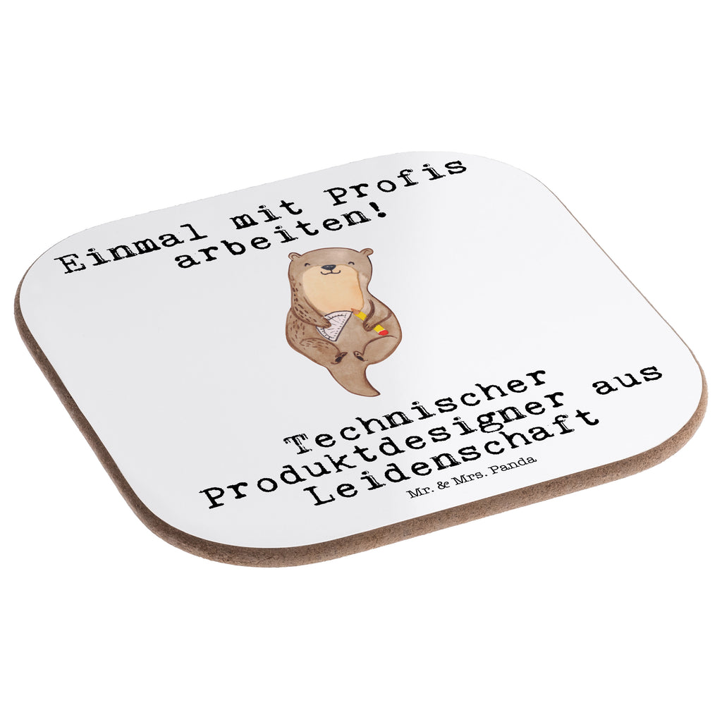 Quadratische Untersetzer Technischer Produktdesigner aus Leidenschaft Bierdeckel, Glasuntersetzer, Untersetzer Gläser, Getränkeuntersetzer, Beruf, Ausbildung, Jubiläum, Abschied, Rente, Kollege, Kollegin, Geschenk, Schenken, Arbeitskollege, Mitarbeiter, Firma, Danke, Dankeschön