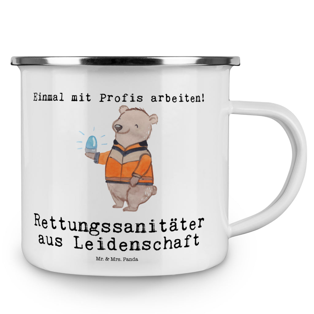 Camping Emaille Tasse Rettungssanitäter aus Leidenschaft Campingtasse, Trinkbecher, Metalltasse, Outdoor Tasse, Emaille Trinkbecher, Blechtasse Outdoor, Emaille Campingbecher, Edelstahl Trinkbecher, Metalltasse für Camping, Kaffee Blechtasse, Camping Tasse Metall, Beruf, Ausbildung, Jubiläum, Abschied, Rente, Kollege, Kollegin, Geschenk, Schenken, Arbeitskollege, Mitarbeiter, Firma, Danke, Dankeschön