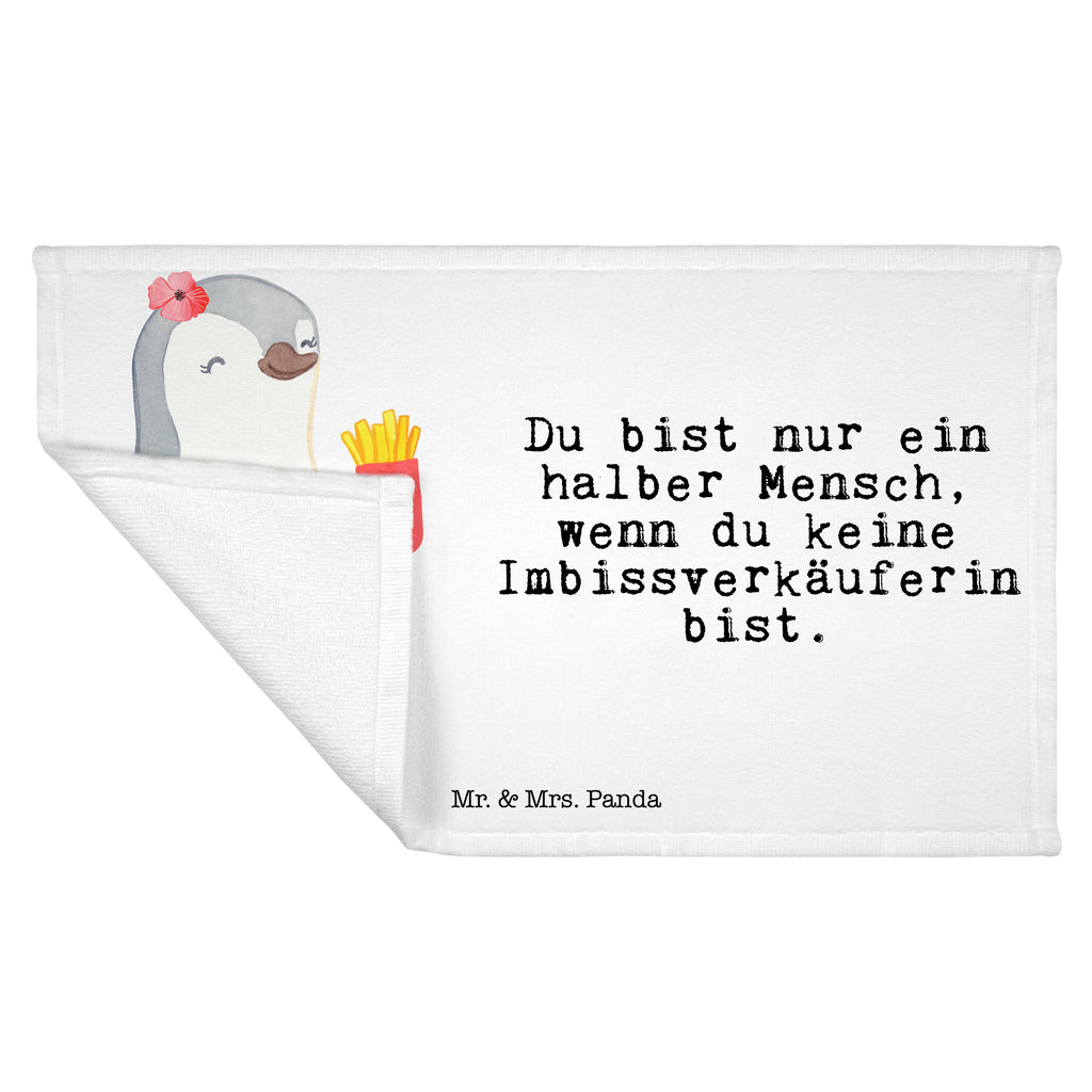 Gäste Handtuch Imbissverkäuferin mit Herz Gästetuch, Reisehandtuch, Sport Handtuch, Frottier, Kinder Handtuch, Beruf, Ausbildung, Jubiläum, Abschied, Rente, Kollege, Kollegin, Geschenk, Schenken, Arbeitskollege, Mitarbeiter, Firma, Danke, Dankeschön, Imbissbesitzerin, Imibissverkäuferin, Pommesverkäuferin