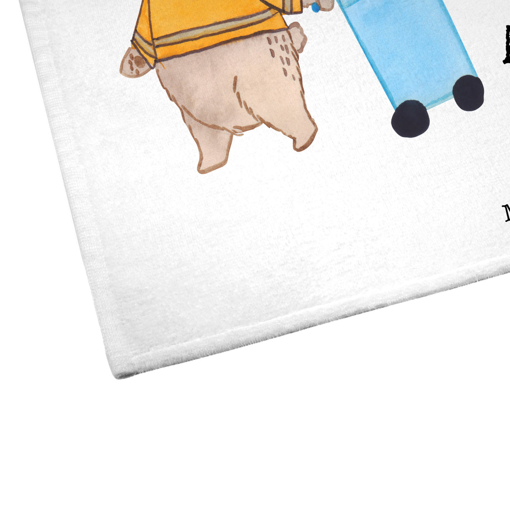 Gäste Handtuch Fachkraft - Kreislauf- und Abfallwirtschaft mit Herz Gästetuch, Reisehandtuch, Sport Handtuch, Frottier, Kinder Handtuch, Beruf, Ausbildung, Jubiläum, Abschied, Rente, Kollege, Kollegin, Geschenk, Schenken, Arbeitskollege, Mitarbeiter, Firma, Danke, Dankeschön, Müllwerker, Fachkraft Kreislauf- und Abfallwirtschaft, Müllentsorger, Kehrichtmann, Müllmann, Müllfahrer