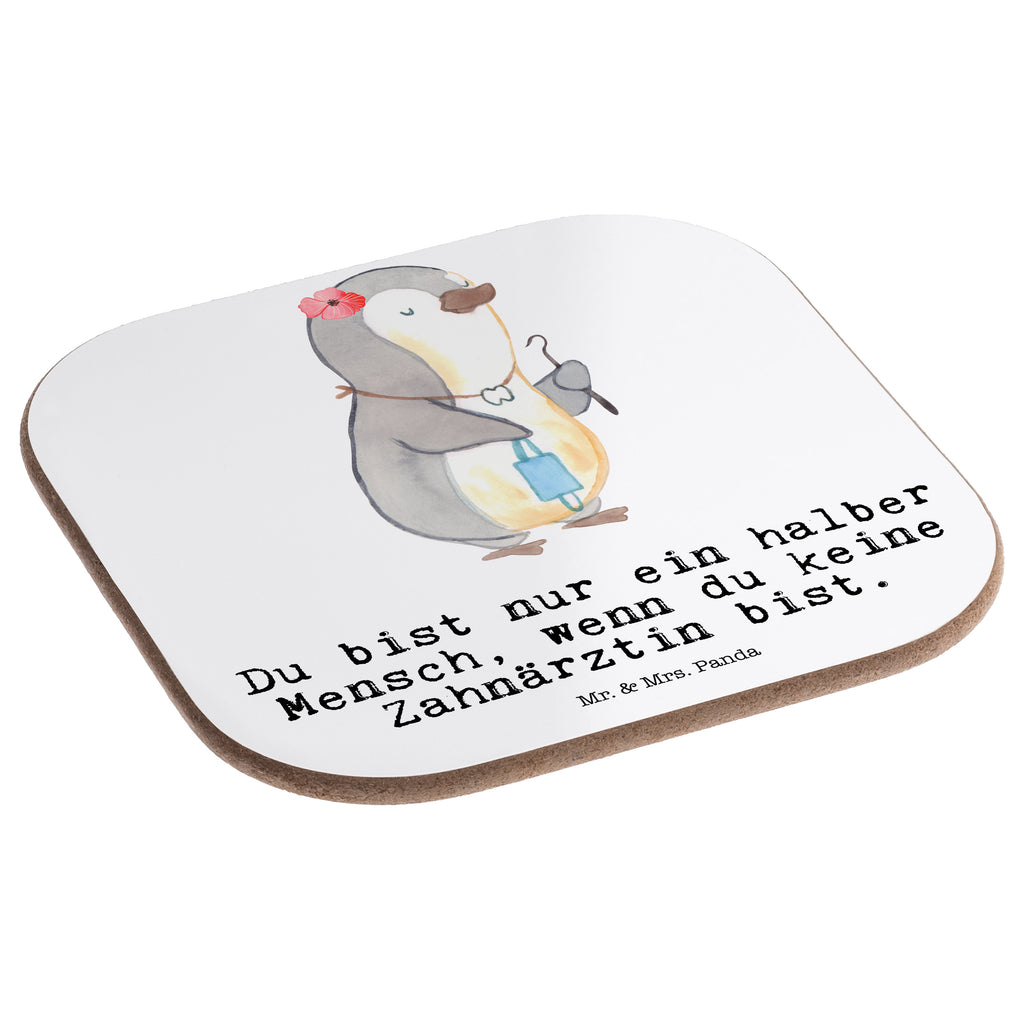 Quadratische Untersetzer Zahnärztin mit Herz Bierdeckel, Glasuntersetzer, Untersetzer Gläser, Getränkeuntersetzer, Beruf, Ausbildung, Jubiläum, Abschied, Rente, Kollege, Kollegin, Geschenk, Schenken, Arbeitskollege, Mitarbeiter, Firma, Danke, Dankeschön